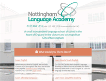 Tablet Screenshot of nottinghamlanguageacademy.co.uk